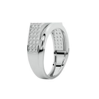 Omar Round Diamond Ring For Men